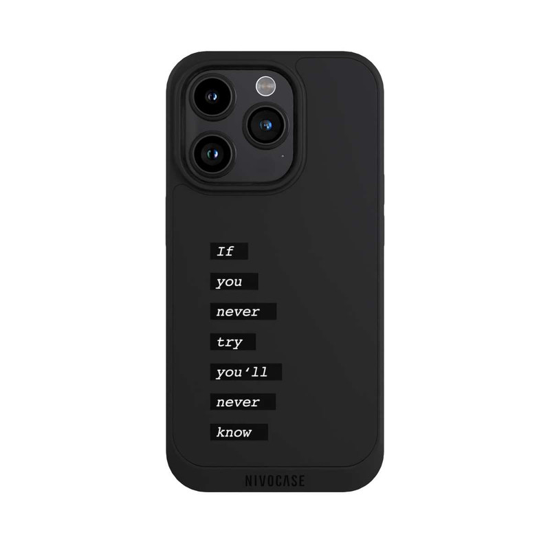 iPhone 15 Pro NIVOpure If You Try Black Transparent