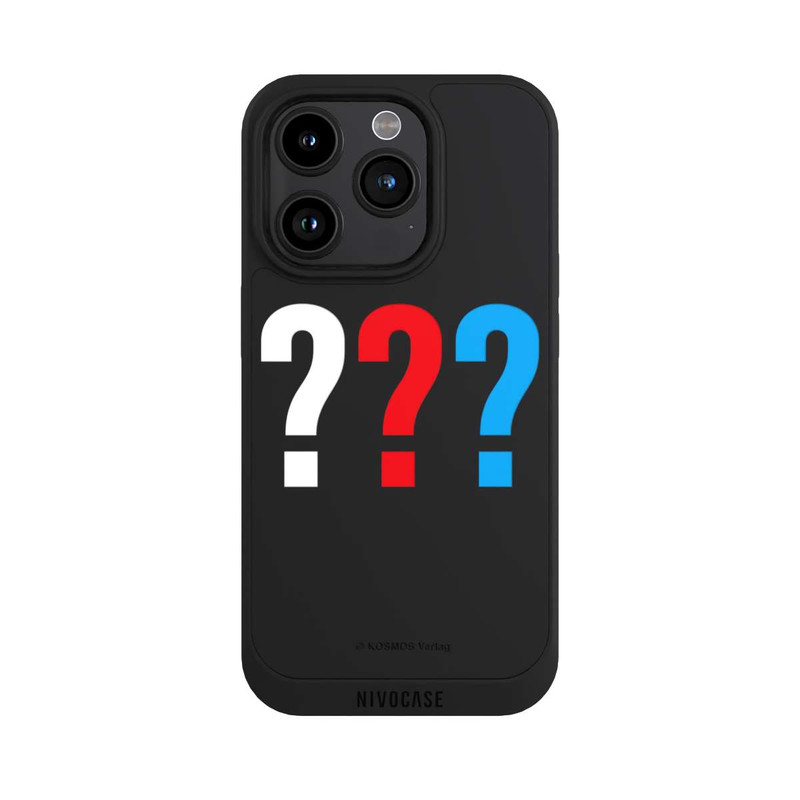 iPhone 15 Pro NIVOpure Die Drei Fragezeichen Logo Transparent