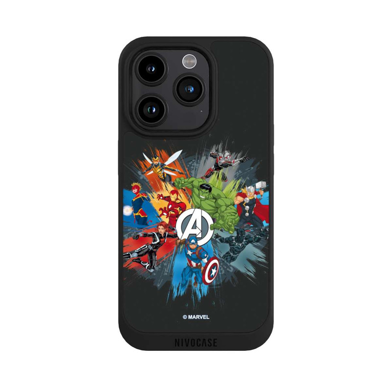 iPhone 15 Pro NIVOpure Marvel's Avengers Black