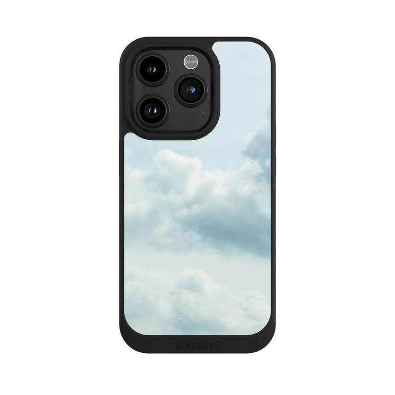 iPhone 15 Pro NIVOpure Pastel Blue Clouds