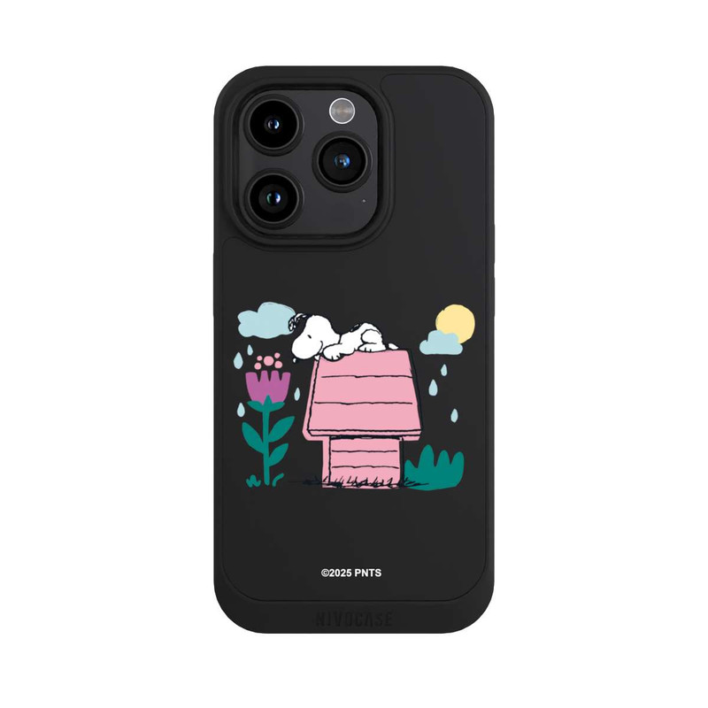 iPhone 15 Pro NIVOpure Snoopy Hundehütte Frühling transparent