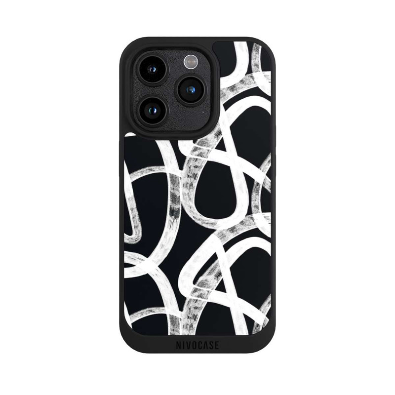 iPhone 15 Pro NIVOpure Doodles Black and White