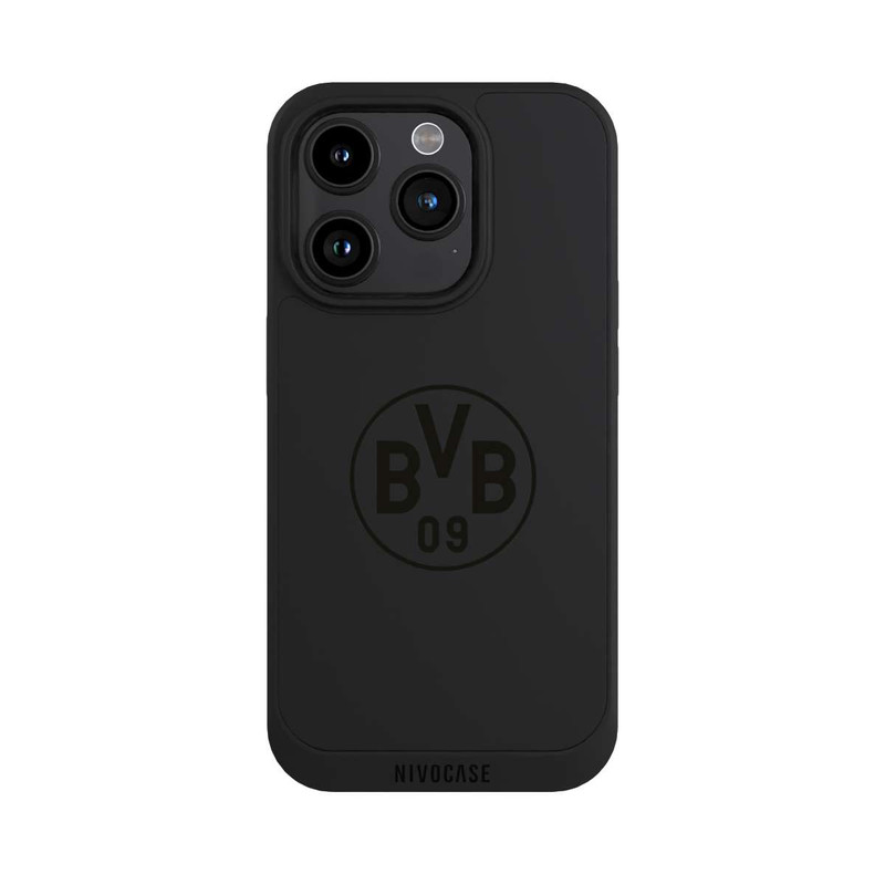 iPhone 15 Pro NIVOpure BVB Logo Schwarz Transparent