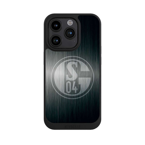 Apple iPhone 15 Pro NIVOpure Schalke 04 Metall Look