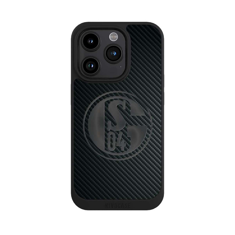 iPhone 15 Pro NIVOpure Schalke 04 Carbon Look