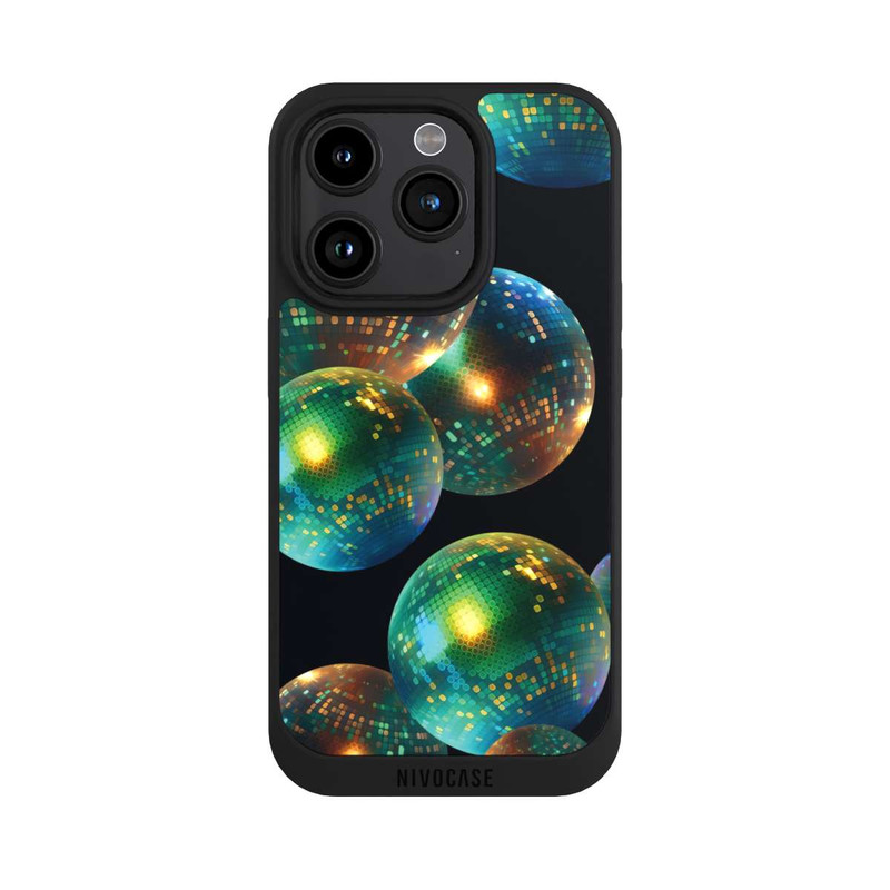 iPhone 15 Pro NIVOpure Discokugel Dekoration Schwarz mit KI