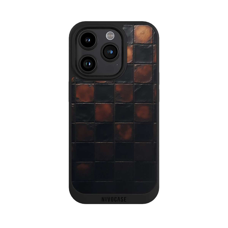 iPhone 15 Pro NIVOpure Checked Pattern Metallic Look with AI
