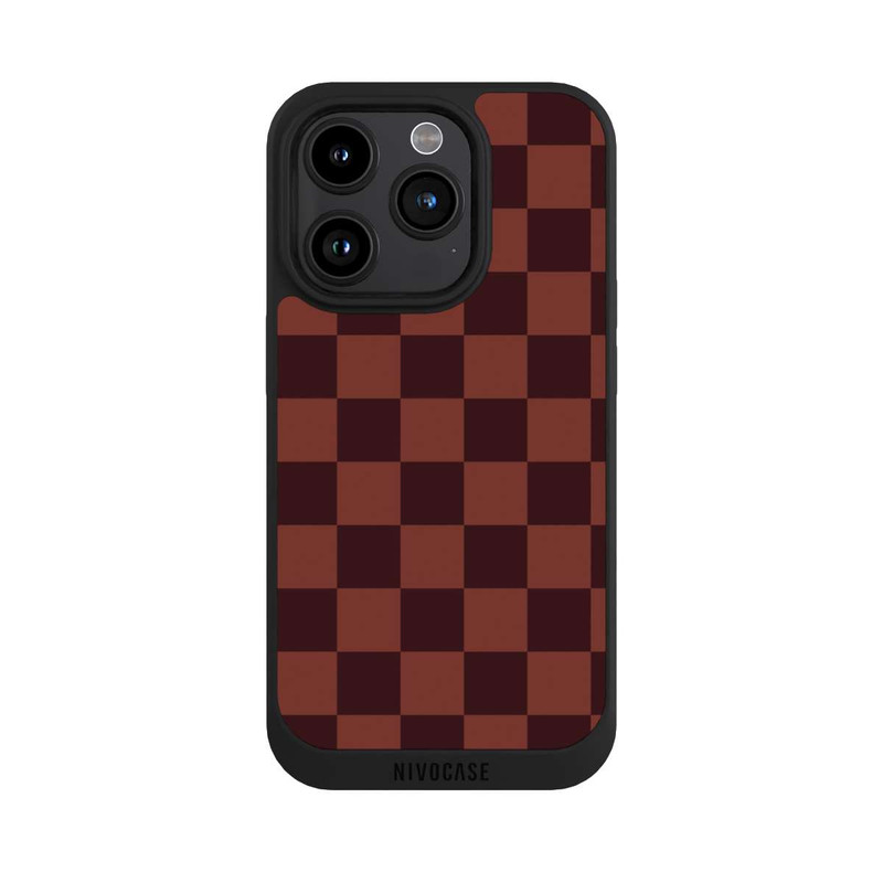 iPhone 15 Pro NIVOpure Schachbrett Rot