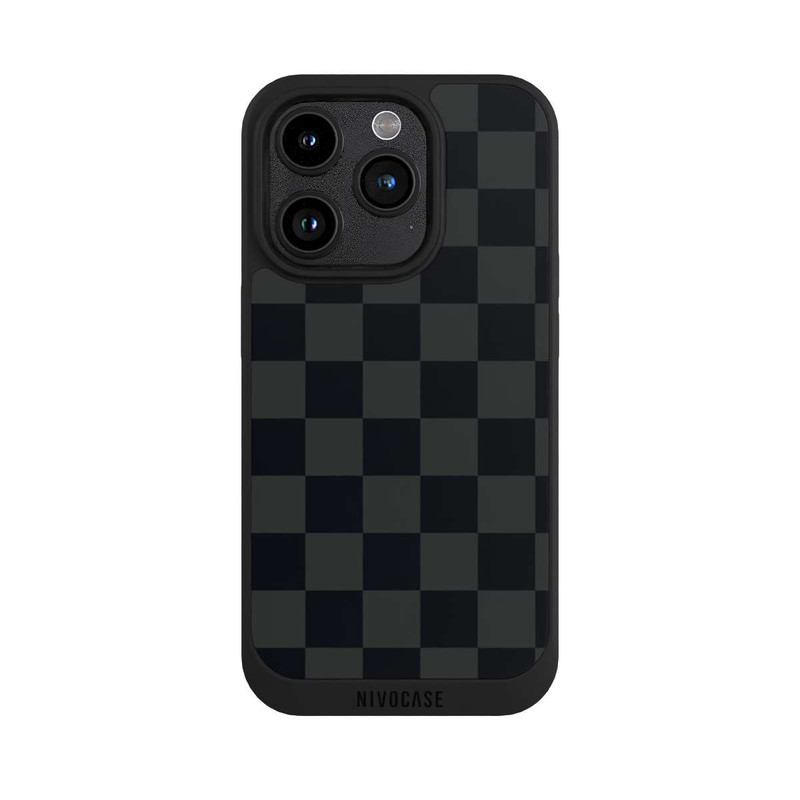 iPhone 15 Pro NIVOpure Schachbrett Schwarz