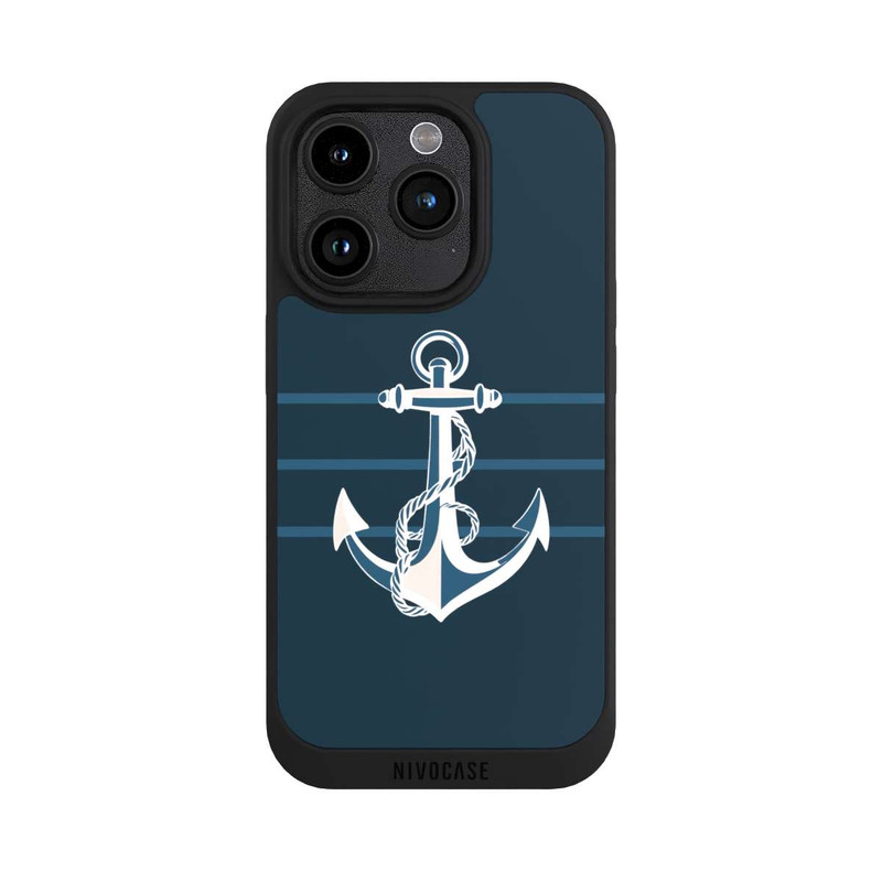 iPhone 15 Pro NIVOpure Anchor Line Blue with AI