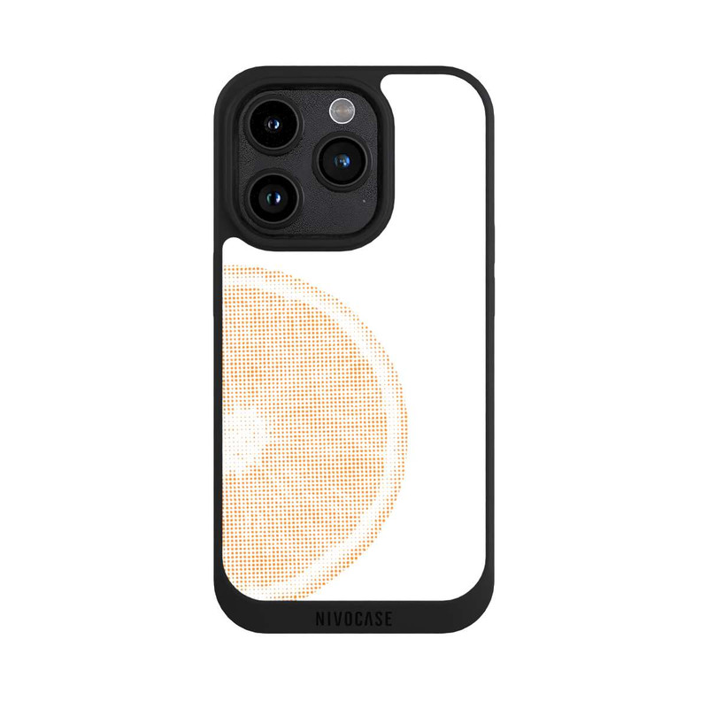 iPhone 15 Pro NIVOpure Orange Grid Pixel Art