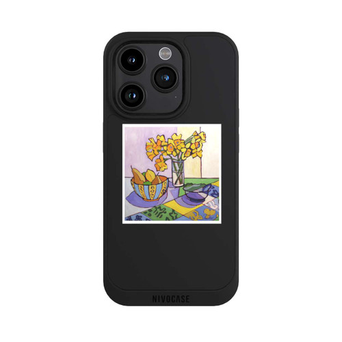 Apple iPhone 15 Pro NIVOpure Daffodil Patchwork, 2023, by Catherine J Martzloff