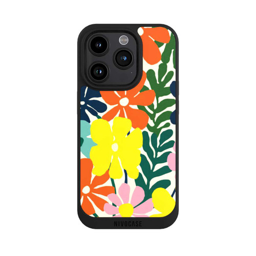Apple iPhone 15 Pro NIVOpure Flowers Colorful Illustration