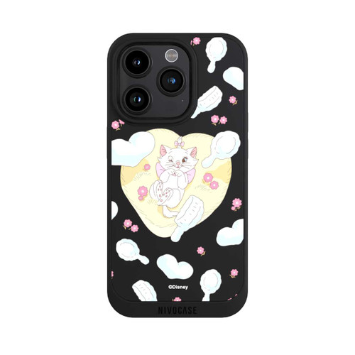 Apple iPhone 15 Pro NIVOpure Aristocats Marie Hearts Yellow Transparent