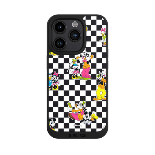 Apple iPhone 15 Pro NIVOpure Donald and Friends Pattern Black and White
