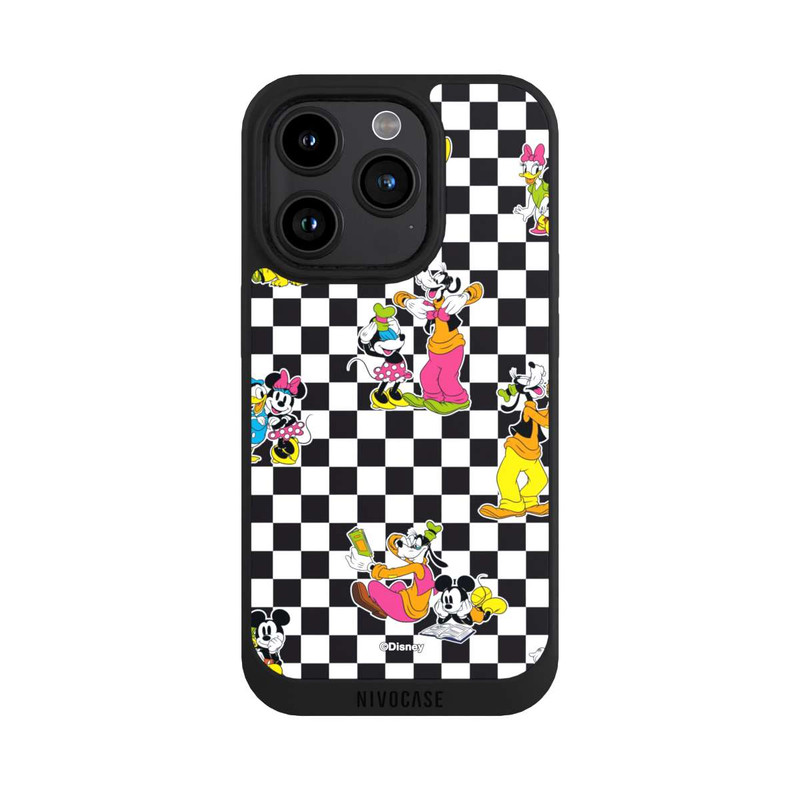 iPhone 15 Pro NIVOpure Donald and Friends Pattern Black and White