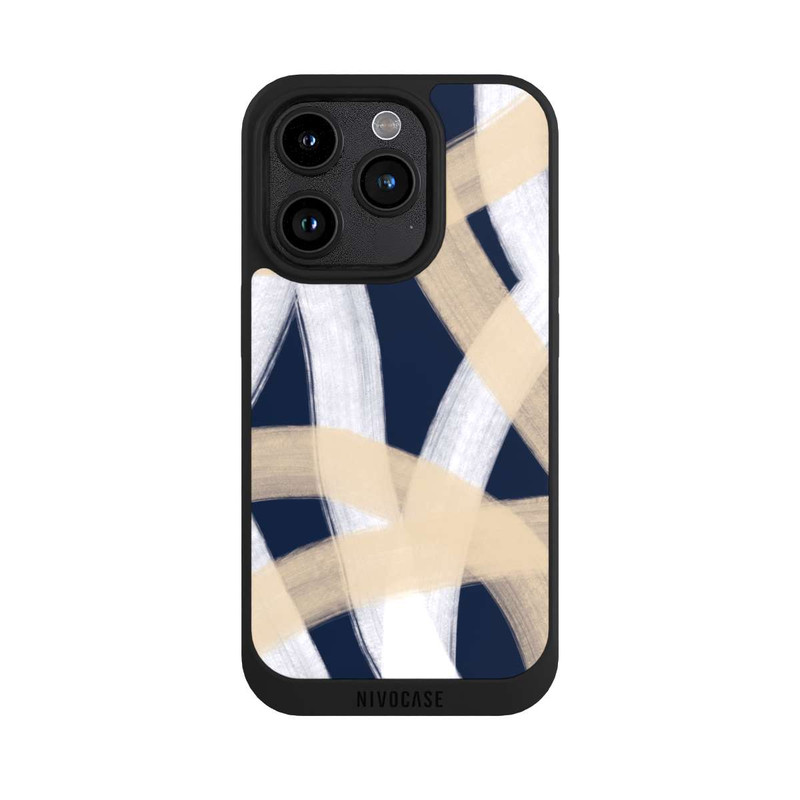 iPhone 15 Pro NIVOpure Laced Up Beije Blue