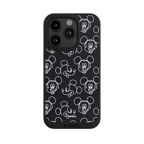 Apple iPhone 15 Pro NIVOpure Disney Mickey Muster Schwarz