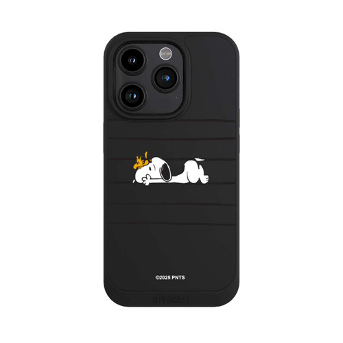 Apple iPhone 15 Pro NIVOpure Snoopy Woodstock Streifen Peanuts Transparent
