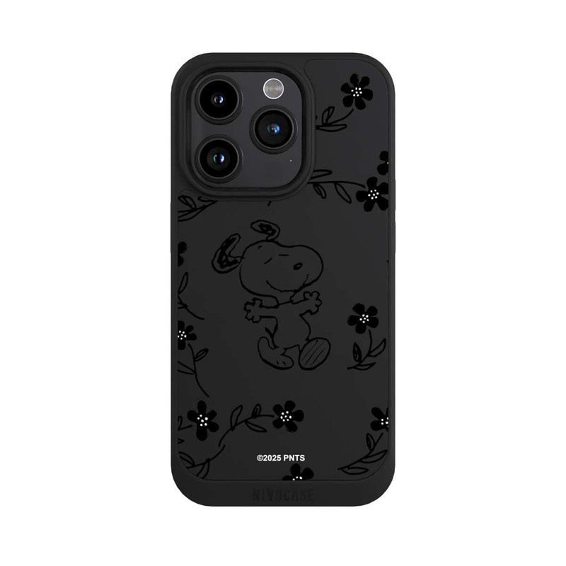 iPhone 15 Pro NIVOpure Snoopy und Flowers Transparent
