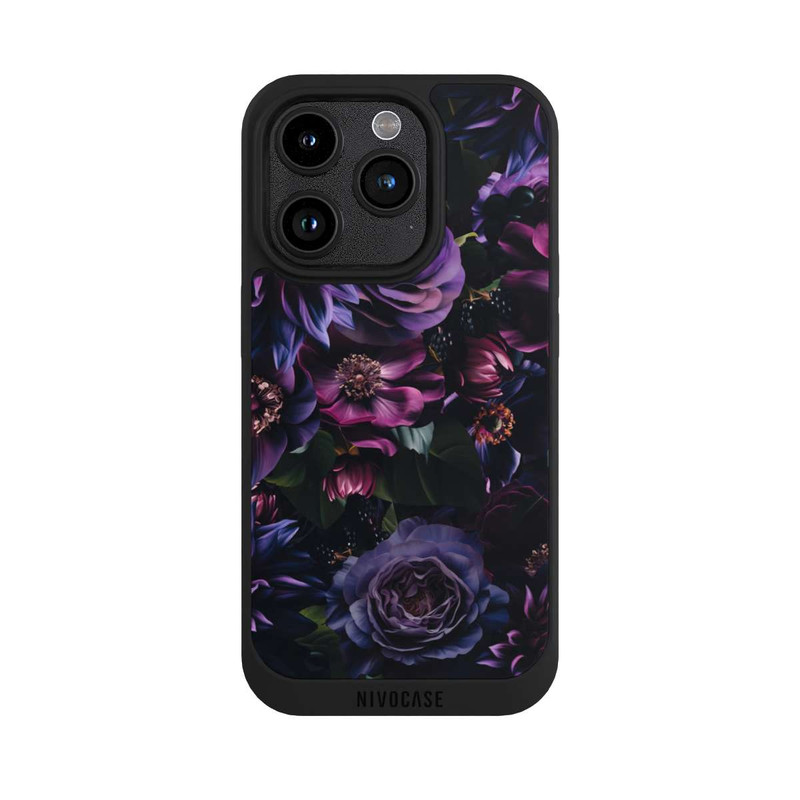 iPhone 15 Pro NIVOpure Dunkle Lila Blüten 