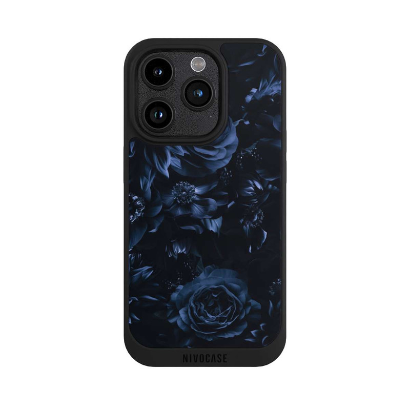 iPhone 15 Pro NIVOpure Shadow Flowers Blue
