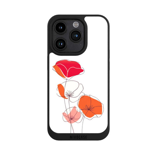 Apple iPhone 15 Pro NIVOpure Poppies Line Art