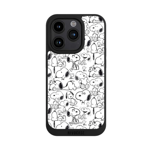Apple iPhone 15 Pro NIVOpure Classic Snoopy Pattern White
