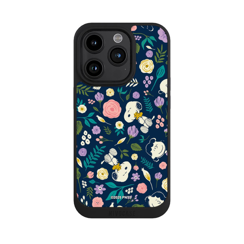 iPhone 15 Pro NIVOpure Peanuts Dark Flower Pattern