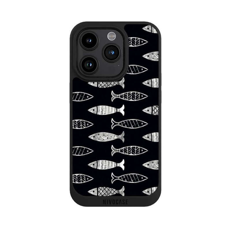 iPhone 15 Pro NIVOpure Black Fishy Theme