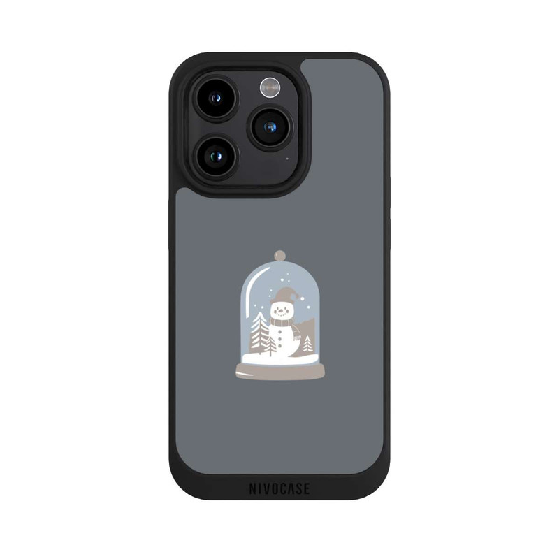 iPhone 15 Pro NIVOpure Minimalist Snow Globe with Snowman