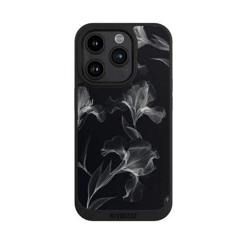 Apple iPhone 15 Pro NIVOpure Blumen Schwarz-Weiß Röntgenaufnahme