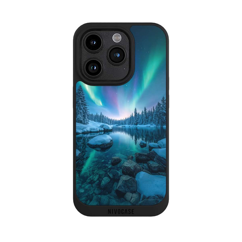 iPhone 15 Pro NIVOpure Aurores boréales Briller avec IA