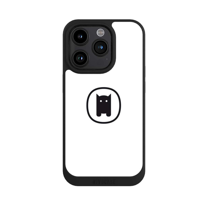 iPhone 15 Pro NIVOpure Nivocase Logo Weiss