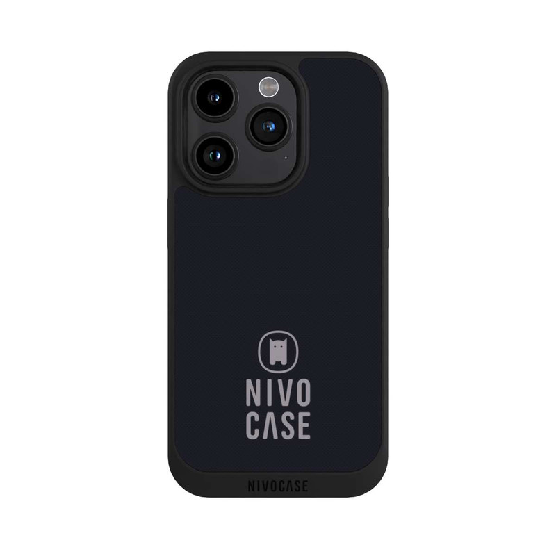 iPhone 15 Pro NIVOpure Nivocase Logo Black Grey