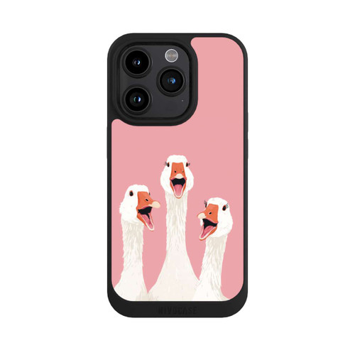 Apple iPhone 15 Pro NIVOpure Drei Gänse Rosa mit KI