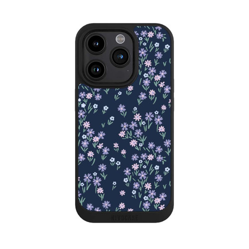 Apple iPhone 15 Pro NIVOpure Dark Blue Floral Theme