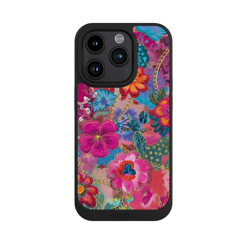 iPhone 15 Pro NIVOpure Patchwork Blumen Mit KI