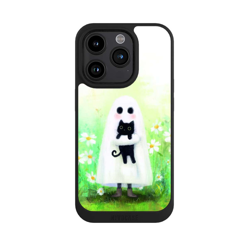 iPhone 15 Pro NIVOpure Ghost Hug for Cat Halloween with AI