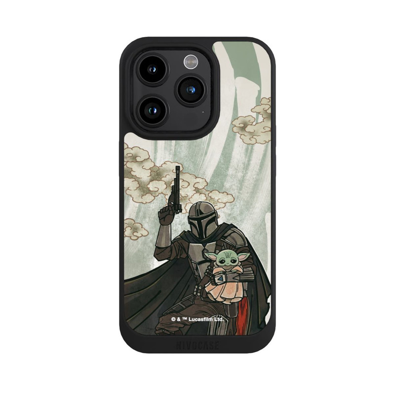 iPhone 15 Pro NIVOpure Mandalorian and Child style japonais