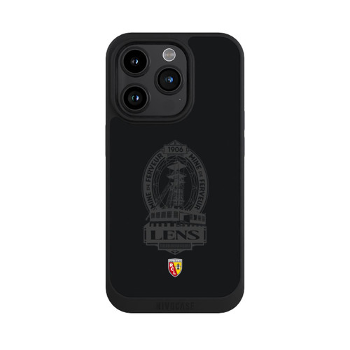 Apple iPhone 15 Pro NIVOpure RC Lens Mine de Ferveur Emblem schwarz