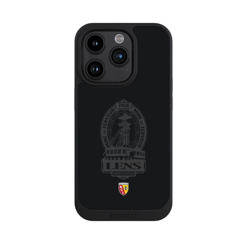 iPhone 15 Pro NIVOpure RC Lens Mine de Ferveur Emblème noir