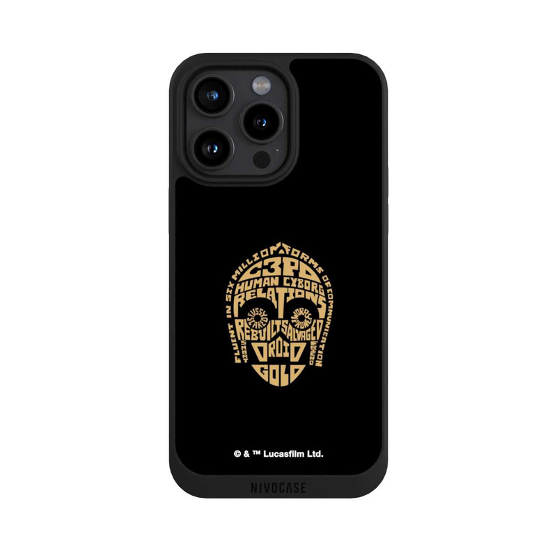 iPhone 15 Pro Max NIVOpure C3PO Typo Grafisch
