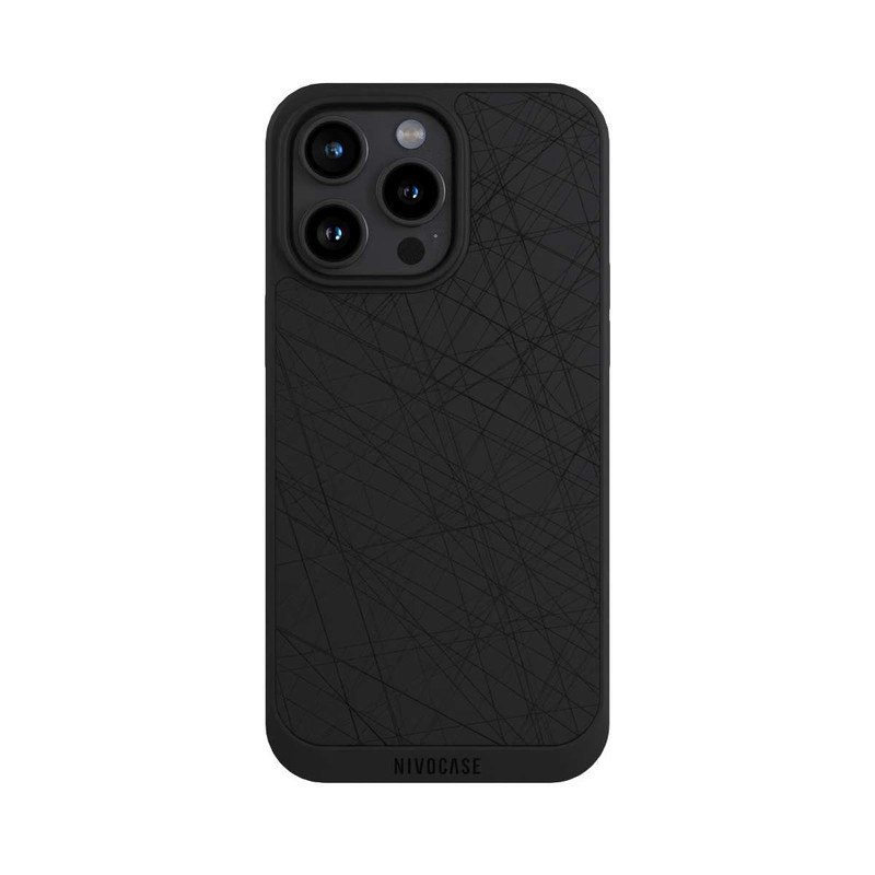 iPhone 15 Pro Max NIVOpure Traits Noirs Sans Fond