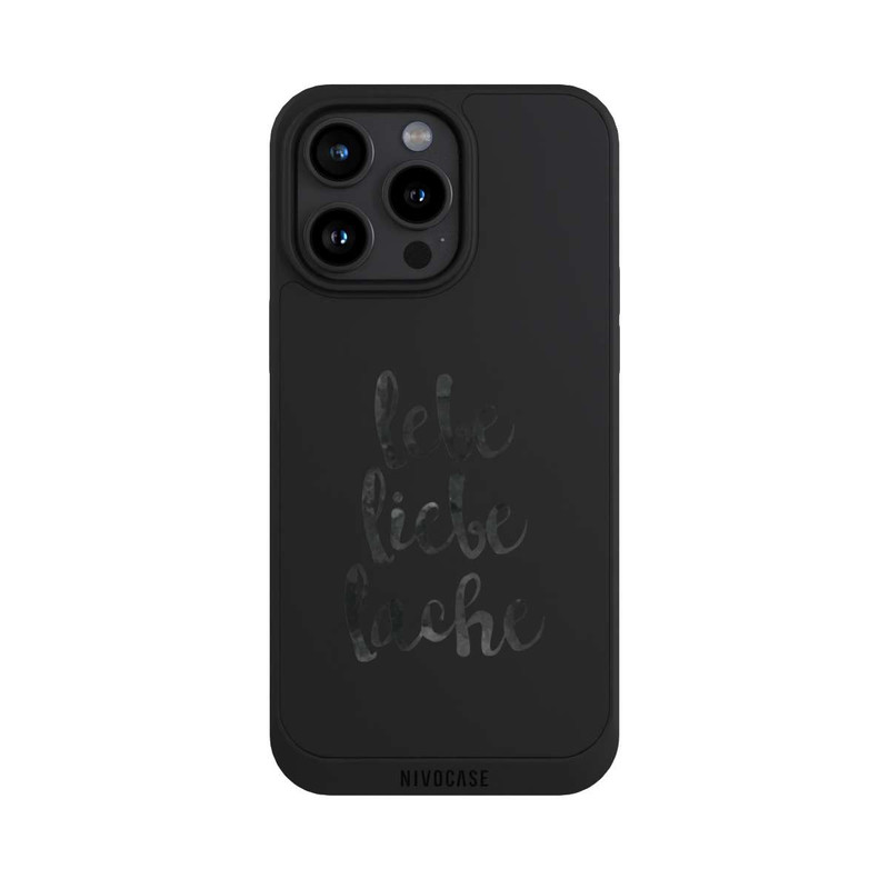 iPhone 15 Pro Max NIVOpure Lebe Liebe Lache ohne Hintergrund