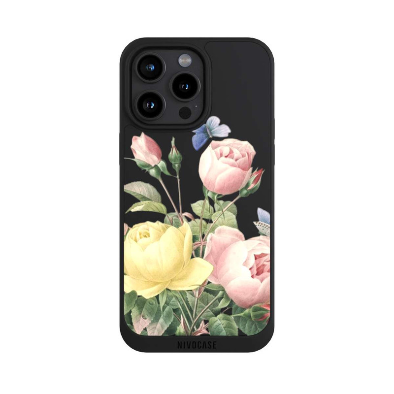iPhone 15 Pro Max NIVOpure Roses Pastelles sans Fond