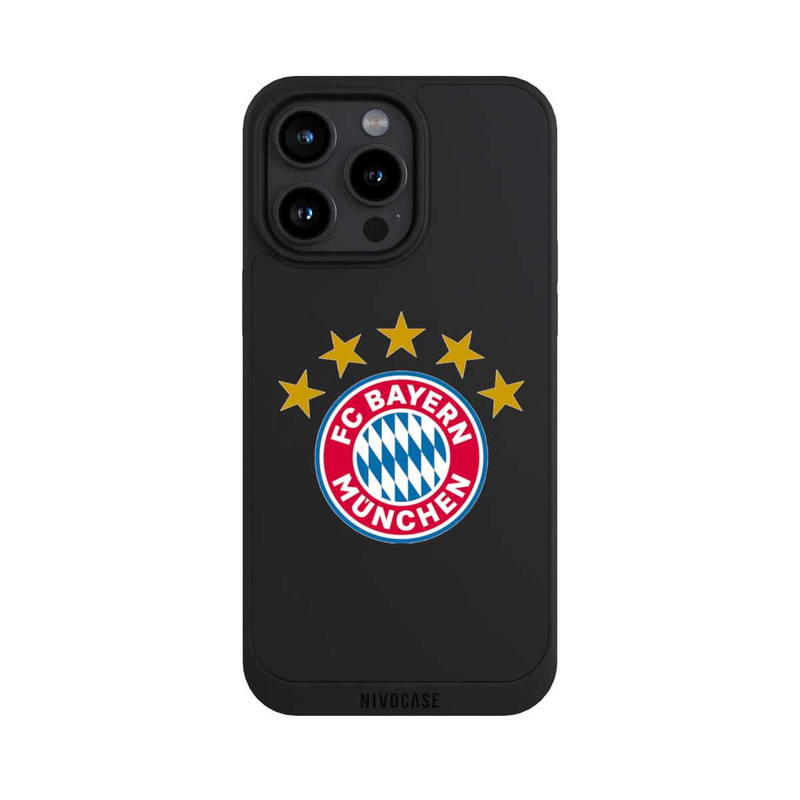 iPhone 15 Pro Max NIVOpure Logo FCB avec Étoiles - sans Fond