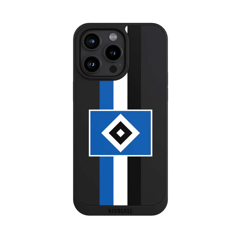 iPhone 15 Pro Max NIVOpure HSV Streifen - Blau-Weiß-Schwarz - ohne Hintergrund
