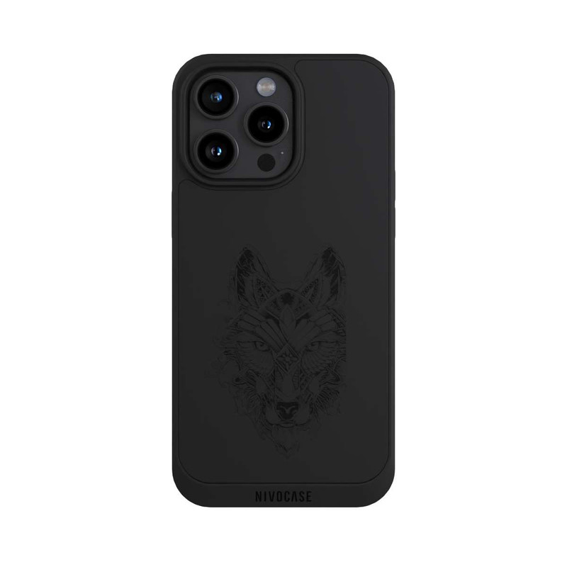 iPhone 15 Pro Max NIVOpure Wolf mandala transparent