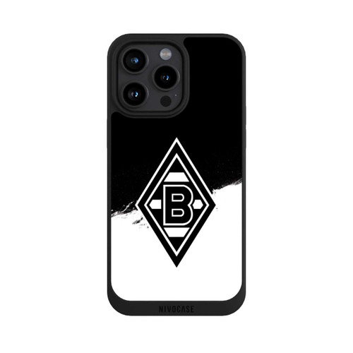 Apple iPhone 15 Pro Max NIVOpure Borussia Scratch Schwarz-Weiss